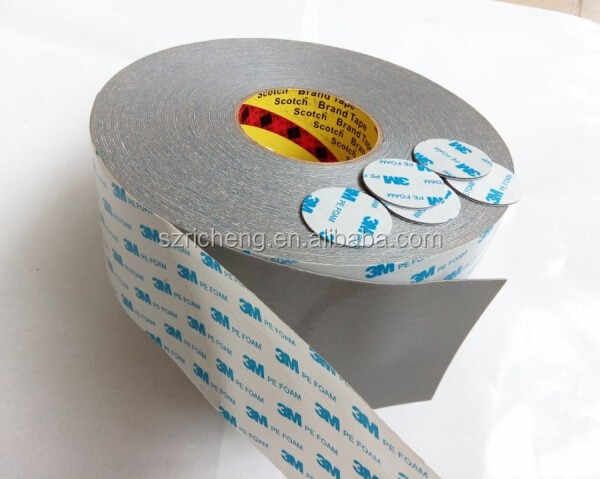 3M PE-Schaum band mit hoher Dichte 3M 1600T 1600TG Weißes oder graues doppelseitiges Klebeband