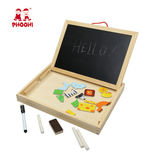 <span class=keywords><strong>Niños</strong></span> pizarra magnética borrable tablero de dibujo plegable <span class=keywords><strong>niños</strong></span> tablero de dibujo de madera - Product Image 2