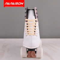 Patins à roulettes Mexico Chili Fashion 4 roues en PU PVC jaunes, roses et blancs, patins quad Soy Luna