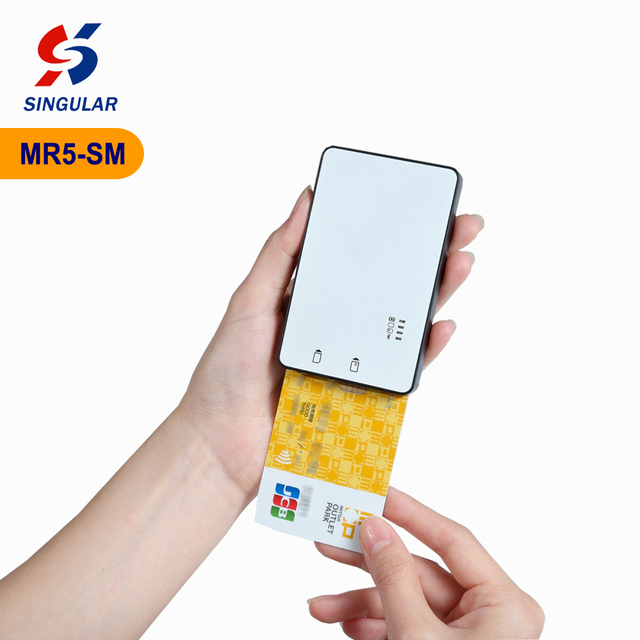 Singular Portable BT 4.0 LE for Mode Smart Card Reader Micro-USB Employee ID Cards Management POS Terminal (ISO7816/ISO14443