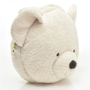 Adorable Mochila con Forma <span class=keywords><strong>de</strong></span> Cabeza <span class=keywords><strong>de</strong></span> Oso <span class=keywords><strong>de</strong></span> Peluche para Niños, Venta al por Mayor, Personalizada, Linda, <span class=keywords><strong>de</strong></span> Peluche, Suave, para Bebés, Blanca - Product Image 4