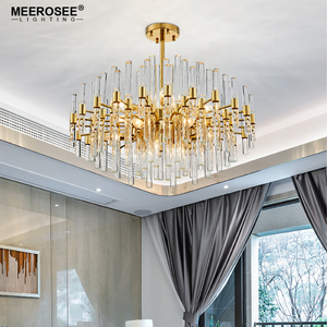 Meerosee Pha Lê Pendant Ánh Sáng Lịch Thi Đấu Vogue Vàng Kim Loại Fancy Art Deco Ánh Sáng Lịch Thi Đấu Cho Phòng Khách Cafe MD86286 - Product Image 6