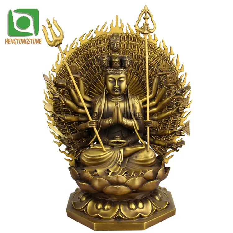 Тибетская Бронзовая статуэтка Avalokiteshvara 1000