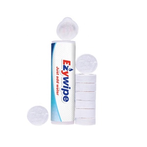 Toalla Comprimida <span class=keywords><strong>de</strong></span> Fabricante Chino con Empaque en Tubo, Material 100% Rayón, Toallas Faciales con Diseño <span class=keywords><strong>de</strong></span> Moneda, Paquete <span class=keywords><strong>de</strong></span> 8 Toallas Comprimidas - Product Image 3