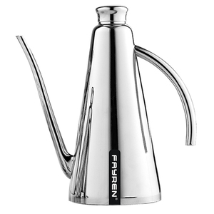 contenedor de almacenamiento de botella de aceite de oliva puede "drizzler" cruet goteo libre pico de acero inoxidable oilcan - Product Image 1