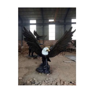 <span class=keywords><strong>Sculpture</strong></span> de statue d'aigle extra large volant en métal bronze de jardin extérieur à vendre - Product Image 2