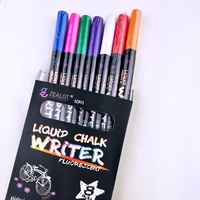 8 marqueurs Led marqueur, à base d'eau, brillent dans l'obscurité, stylo à encre Fine et facile à nettoyer, pointes bulbe, liquide, marqueur de craie