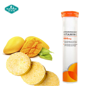 OEM ODM Rasa Jeruk Mendukung Tablet Effervescent Multivitamin Kekebalan Tubuh dengan Label Pribadi Vitamin C