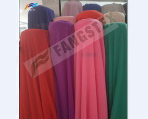 100%polyester 20 26 chiffon plain hijab fabric