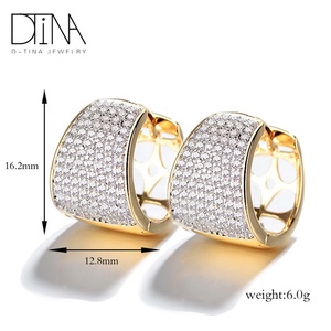 DTINA Runde Messing Material Brautjungfer Japanische Mode <span class=keywords><strong>Hoop</strong></span> Ohrringe - Product Image 5