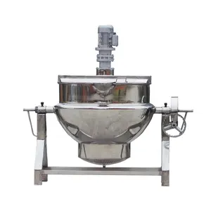 50 liter 100 liter stainless steel electric steam double jacketed kettle sugar 300 liter cooking pot with mixer