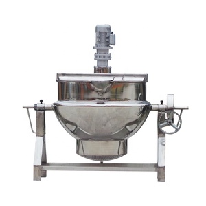 50 litres 100 litres en acier inoxydable vapeur électrique bouilloire à double enveloppe sucre 300 litres marmite avec mélangeur - Product Image 1