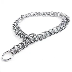 Factory custom metal chain dog collar chain xxx dog training collar