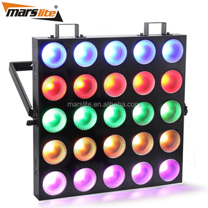 Matriz de iluminação 3 em 1 led, 5x5 25 peças 10w rgb 3 em 1 cor mistura luz