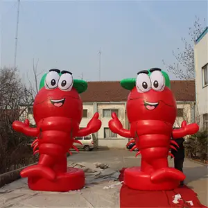 customized Ocean theme type inflatable crayfish aired 3D lobster cartoon in advertising inflatable