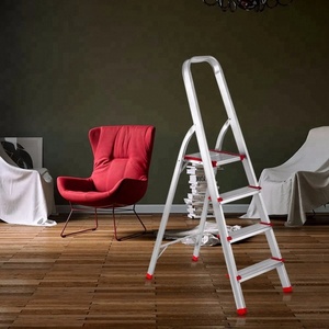 Escabeau en plastique, marchepied coulissant, échelle de bibliothèque - Product Image 4