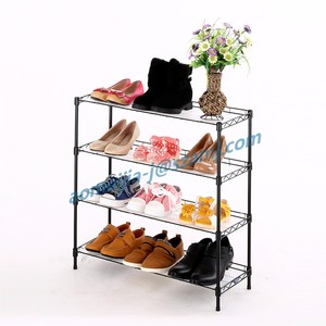Hogar pequeño tamaño del zapato <span class=keywords><strong>estante</strong></span> de poca potencia montar <span class=keywords><strong>estante</strong></span> de alambre de metal negro - Product Image 6