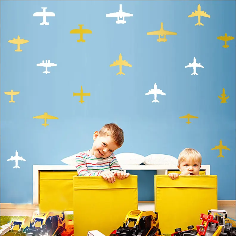 Airplanes Wall Sticker 24 Vinyl Paper Material Home Decoration for Nursery