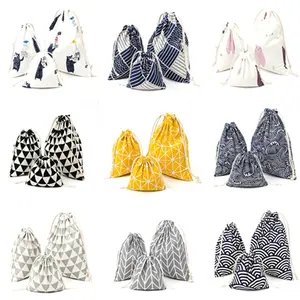 Factory Price High Quality small fair trade organic cotton drawstring bag