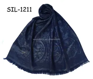 2017 Fashion spring new designer jacquard gold boho pattern lady hijab scarf shawls