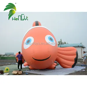 Peixe gigante nemo modelo de hélio, peixe inflável grande com 10m