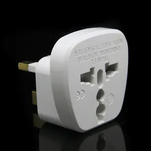 UK 3 prong Electrical Adapter British Type G Plug 125~250V with Safety Shutter