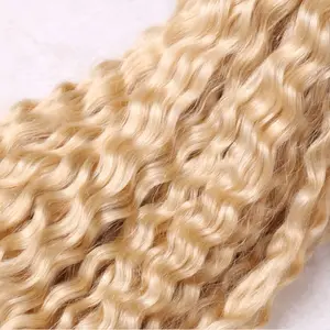 Mèches brésiliennes naturelles ondulées — isee Hair, mèches d'échantillon gratuit, couleur blonde #613