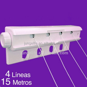 Porte-<span class=keywords><strong>linge</strong></span> à 4 lignes, support de séchage de vêtements - Product Image 2