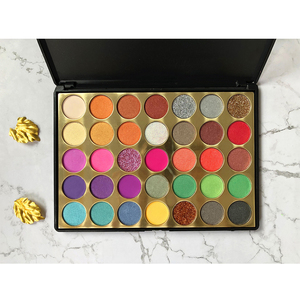 Más de 35 colores paleta de sombra de ojos de Color cálido brillo mate de sombra de ojos cosméticos - Product Image 5