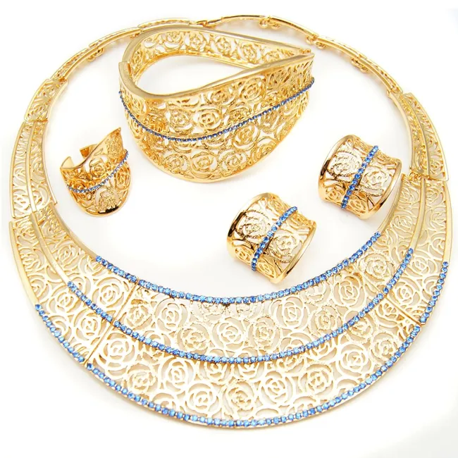 Luvin — ensembles de bijoux indiens en or 22K, bijoux de mariage artificiels pour femmes, Kundan polka