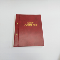 Couverture de menu en cuir PU A5/A4 pour restaurants / Porte-menu en cuir PU pour hôtel