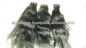 Cheveux humains 100% naturels Remy Ewaving d'Inde. Cheveux indiens. Tissage naturel de cheveux humains bruts d'Inde - Product Image 3