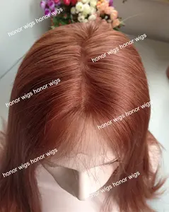 Perruque full lace wig indienne naturelle — F804, cheveux lisses soyeux, couleur #135, 22 pouces de longueur, densité 130%