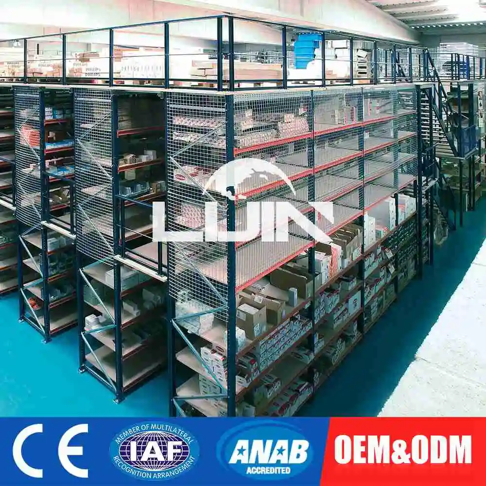 Zware Rack Systeem Plank Magazijn Opslag Staal Loft Rekken Platform Structurele Mezzanine