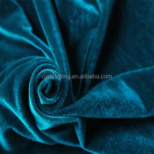 High Quality Warp Knitted Shiny German Velvet Fabric for Garment/Shoes