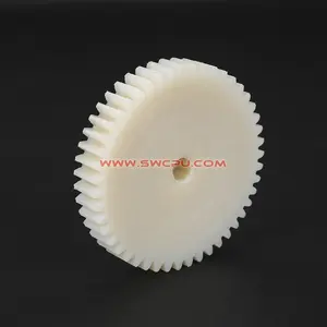 Engranaje recto de plástico de nailon de gran diámetro de moldeo por inyección personalizado Jiangzhi