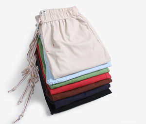 Custom Multi Size <strong>Drawstrings</strong> Plain Mens <strong>Linen</strong> Trousers Wholesale <strong>Pants</strong>,custom Streetwear <strong>Linen</strong> <strong>Pant</strong> - Product Image 3