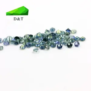 natural jewelry stone sapphire gmsotne crystal clean near green blue sapphire for jewelry making