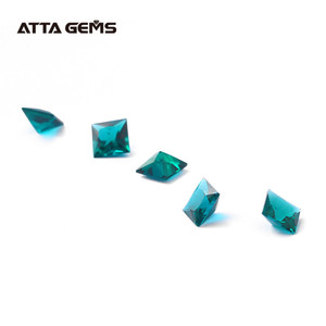 Créé Emerald Princess cut 7*7mm <span class=keywords><strong>émeraude</strong></span> foncé nom acheter <span class=keywords><strong>émeraude</strong></span> en ligne - Product Image 6