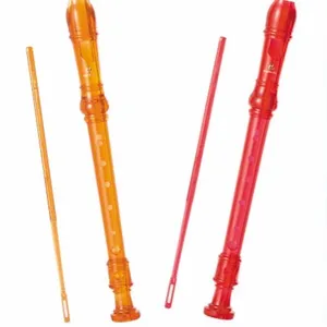 8 Holes Plastic Soprano Recorder Flute Clarinet for Children Instrument Beginners with Cleaning