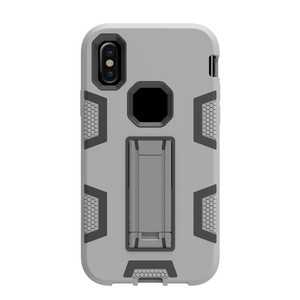 混合塑料防震 3 合 1 手机保护套适用于三星 galaxy s7 edge armor stand case for samsung s6 s6edge s5 s4