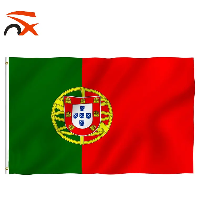 3 * 5ft 100% Polyester Siebdruck unter Portugal National flagge für die Förderung