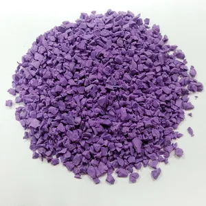 Purple epdm crumb rubber particle Colored EPDM rubber particle FN P2010295