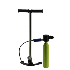 Mini Portable Diving scuba Equipment 200bar Aluminum Cylinder With High Pressure Hand Pump