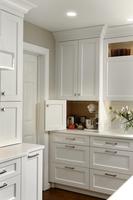 Lemari Dapur Klasik Putih 2022 Kayu Solid Lemari Dapur Mewah Eropa Lis Plafon Motif Bunga Dinding Keramik Dapur
