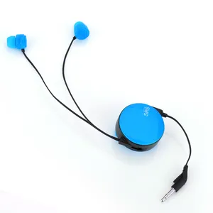 Laris Klip Kabel Stereo Baru Earphone Handsfree Headset Desain In Ear Dapat Ditarik dengan Mikrofon