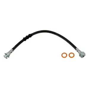 H99069 14.75 in. Front Driver Side Black Brake Hydraulic Hose for 1973-1977 Dodge Charger