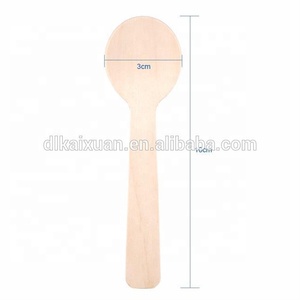 Mini cuchara de madera desechable Biodegradable, 100MM, ecológica, <span class=keywords><strong>para</strong></span> degustación de madera - Product Image 6