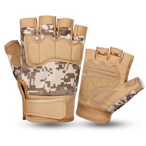 Guantes de gimnasio sin dedos con logotipo personalizado deporte verde entrenamiento escalada hombres peso