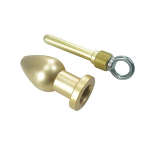 Gouden Helder Zwart Voor Kies Holle Anale Plug Metalen Klysma Douche Seksspeeltjes